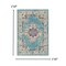 Homeroots 2 x 3 ft. Light Blue Distressed Medallion Scatter Area Rug 385328 - alternate 3